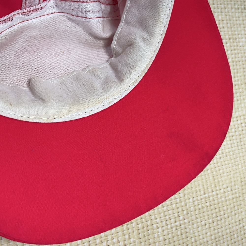 Vintage Bugle Boy Hat Cap 5 Panel Neon Pink Nylon 90s Y2K Spell Out Adult‎ Mens - Picture 10 of 12